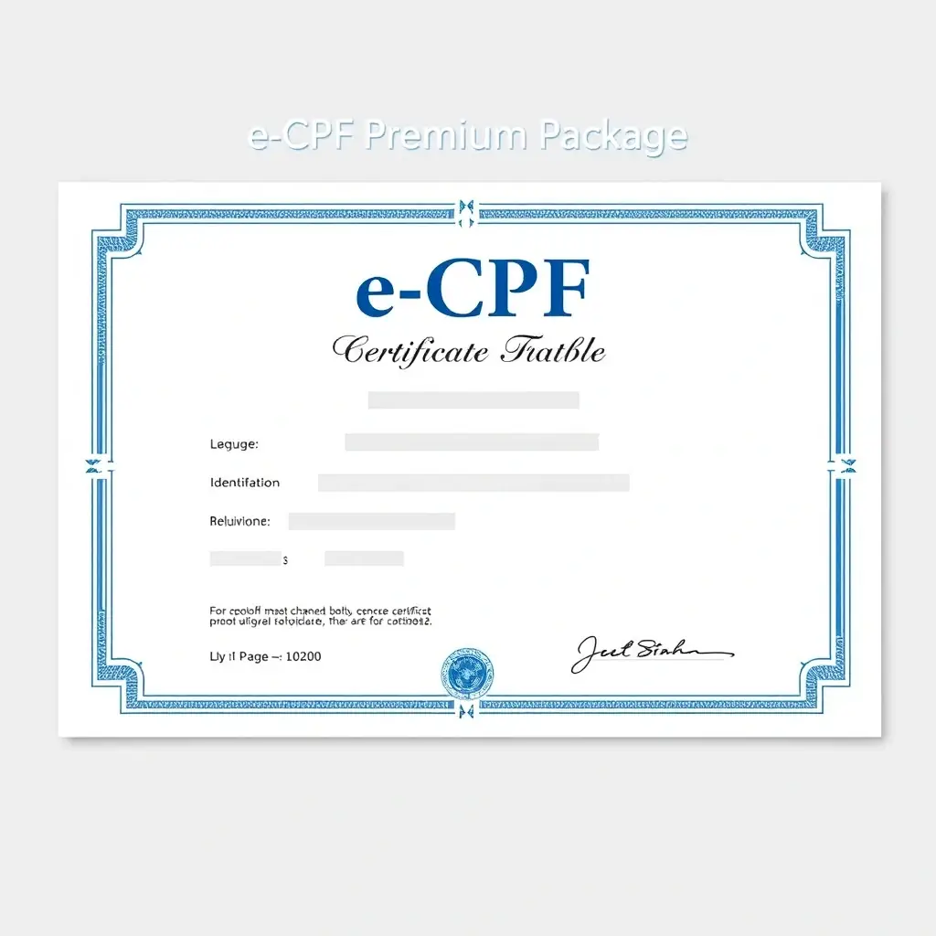 e-CPF Premium Package
